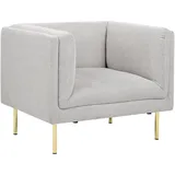 Beliani Sessel, Grau, Gold, 87x72x75 cm, Wohnzimmer, Sessel, Polstersessel