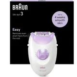 Braun Silk-épil 3-000 weiß/lila