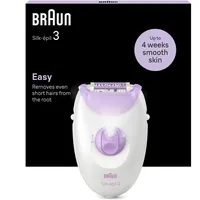 Braun Silk-épil 3-000 weiß/lila