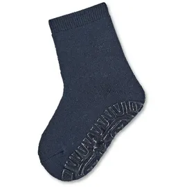 Sterntaler Fli Fli SOFT uni - Unisex Fliesen Flitzer einfarbig - warme Stoppersocken Baby mit Innenfrottee - elastische Baby und Kinder Strümpfe mit Anti-Rutsch-Sohle, marine, Größe 24 - 24