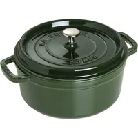 Staub Cocotte 26 cm rund basilikumgrün