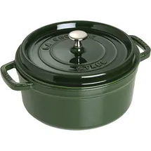 Staub Cocotte 26 cm rund basilikumgrün