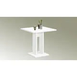 Esstisch Bandol 1 Küchentisch Tisch Esszimmertisch Säulentisch in weiß 70x70 cm