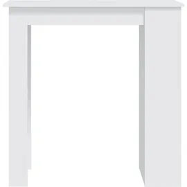 vidaXL Bartisch mit Ablagefläche 102 x 50 x 103,5 cm Weiß