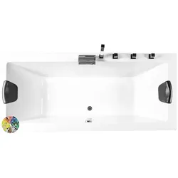 Rechteck-Badewanne Zenpool Model Leandra, 170x75cm, RAL Farbe nach Wunsch