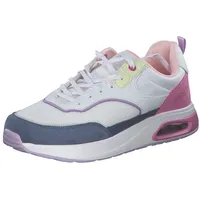 Dockers by Gerli Sneaker Frauen Halbschuhe,Laufschuhe,schnürschuhe,schnürer,Plateausohle,Sportschuhe,blau/Multi,42 EU