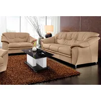 sit&more Polstergarnitur (2-tlg.), bestehend aus je einem 2- und 3-Sitzer, inklusive Federkern braun (café) H:90cm T:90cm, Sitzmöbel-Sets, 26051216-0