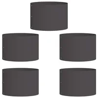 vidaXL Pflanzenring 5 Stk Schwarz 30 x 30 x 20 cm