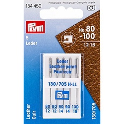 Prym Nähmaschinennadeln "Leder", Stärke: 80–100, Inhalt: 5 Stück