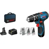 Bosch GSB 12V-15 Professional inkl. 1 x 4 + 1 x 2 Ah 06019B690G