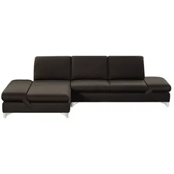 W.SCHILLIG Ecksofa ¦ braun ¦ Maße (cm): B: 314 H: 84 T: 198