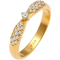 Elli DIAMONDS Elli DIAMONDS Ring Verlobung Glamour Diamant (0.16 ct) 925 Silber Ringe Damen