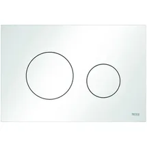 TECE loop WC-Betätigungsplatte Kunststoff, für Zweimengentechnik, Weiß