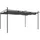 vidaXL Pergola mit Schiebedach Anthrazit 395x292x230 cm