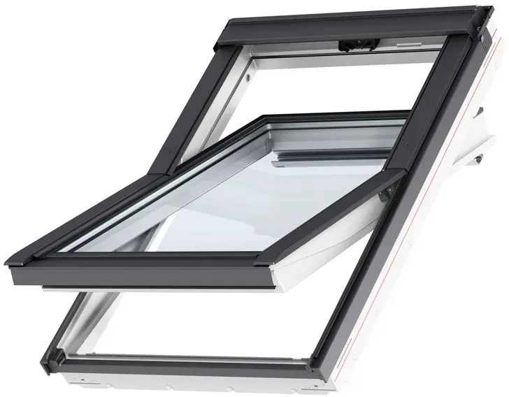 VELUX Schwingfenster GLU MK06 0061 Kunststoff, Griff oben, 3-fach-Verglasung