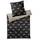 ELEGANTE Dogs Tiere Schwarz/Beige 135 x 200 cm + 40 x 80 cm