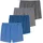 SCHIESSER Web-Boxershorts Grau/Blau 4XL 4er Pack