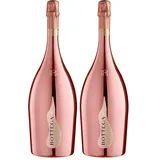 Bottega Rose Gold Pinot Nero Spumante Brut Rosé Magnum Sekt - 1500ml (Packung mit 2)
