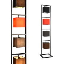 lux.pro Stehleuchte, Mehrfarbig, Metall, 30x147x30 cm, Lampen & Leuchten, Innenbeleuchtung, Stehlampen, Stehlampen