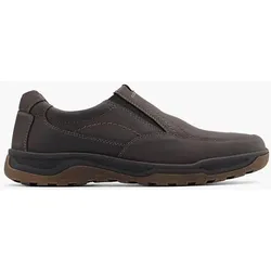 Leder Komfort Slipper - Herren - braun