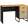 Feldmann-Wohnen Schreibtisch 120x55x75cm Schwarz / Braun Eiche