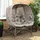 Outsunny Papasansessel Gartenstuhl 126 x 75 x 142 cm Sand 2 St.