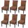 MCW Esszimmerstuhl Acireale Korbgeflecht dunkel 6er Set