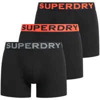 Superdry Boxer Pack x3 urban in Schwarz, EU XL
