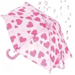 GÖTZ 3402022 Regenschirm Hearts für alle Götz Puppen 30-33 cm, 42-46 cm, 27cm, 45-50 cm