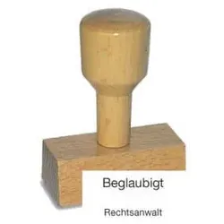 Stempel Beglaubigt Rechtsanwalt