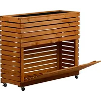 Dobar Hochbeet "Rolla" Gr. XL, Braun, 92x32,5x78 cm mit