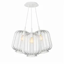 s.luce Velo Cluster 3-flg. 25 cm Rund/Glas