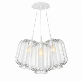 s.luce Velo Cluster 3-flg. 25 cm Rund/Glas