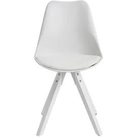 MID.YOU Stuhl-Set, weiß B/H/T: ca. 49x87x52 cm - weiß