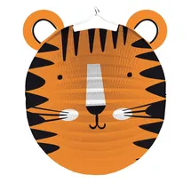 Amscan Laterne Formshaped Tiger Orange