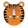 Amscan Laterne Formshaped Tiger Orange