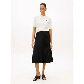 Tommy Hilfiger Faltenrock Midi Schwarz 34