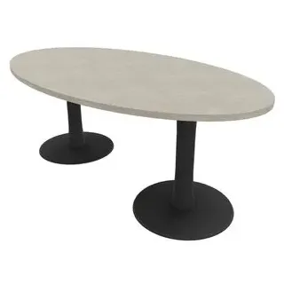 Quadrifoglio Konferenztisch Idea+ beton oval, 200,0 x 110,0 x 74,0 cm