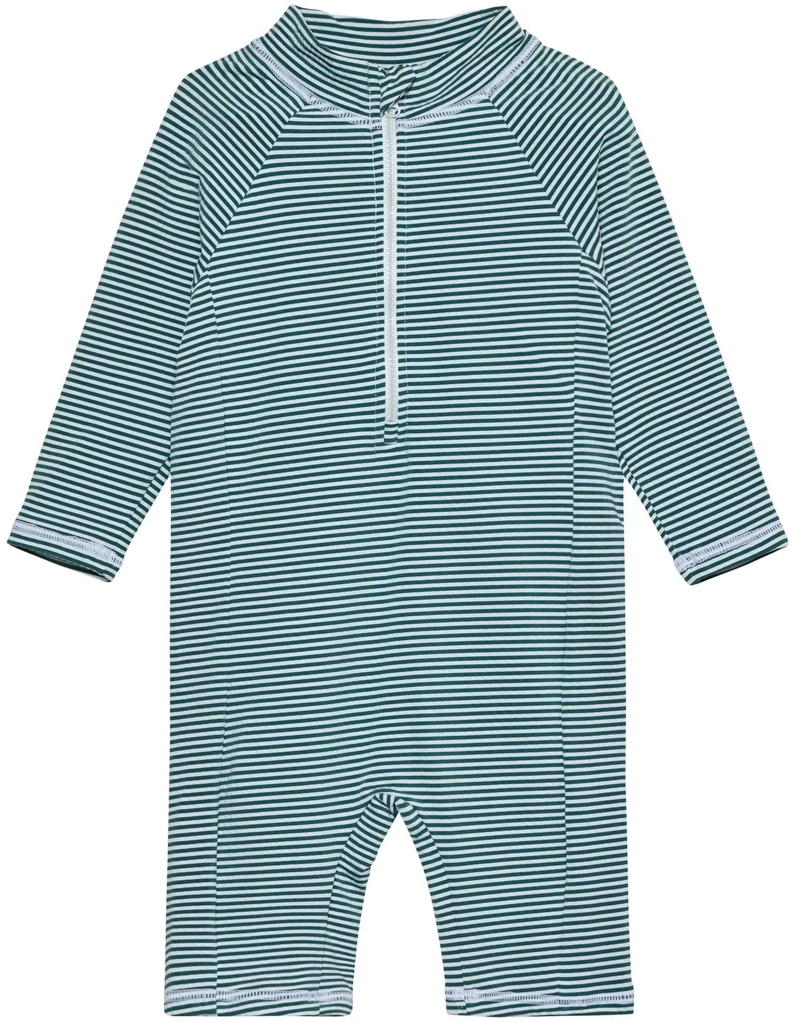 Colorkids Schwimmanzug mit UV-Schutz Ringel, oliv | natur, 92