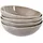 Beliani Suppenteller grau 4er Set