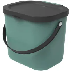 Rotho ALBULA Recycling Müllsystem, 6 Liter 1030305092 , Farbe: mistletoe green