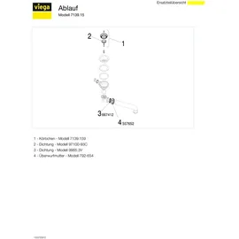 Viega 7139,15 Ablaufventilset Weiß