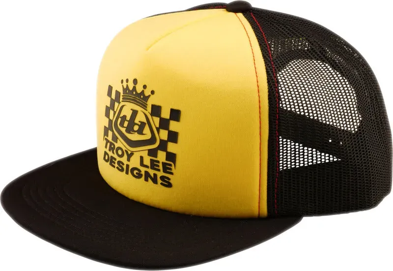 Troy Lee Designs Trucker Snapback Cap Friday Night Schwarz/Gold - Einheitsgröße Erwachsene
