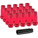 Lug Nuts Radmuttern Stahl M12x1,5 | Rot
