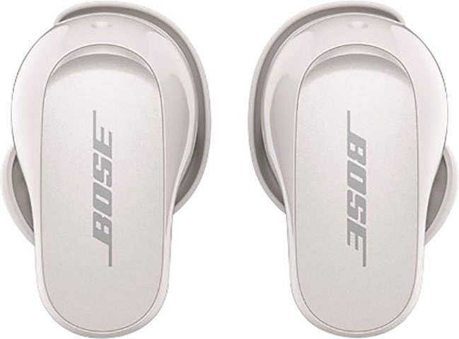 Bose QuietComfort® Earbuds II wireless In-Ear-Kopfhörer (Freisprechfunktion, Noise-Cancelling, integrierte Steuerung für Anrufe und Musik, Bluetooth, kabellose In-Ear-Kopfhörer mit Lärmreduzierung personalisiertem Klang) weiß
