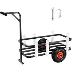VEVOR Beach Fishing Cart Fishing Trolley 200 lbs with Balloon Tires for Sand