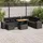 vidaXL Garten-Sofagarnitur 9-tlg. schwarz