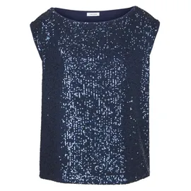 LASCANA Paillettenshirt Damen dunkelblau Gr.36/38