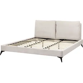 Beliani Polsterbett 180 x 200 cm Hellbeige