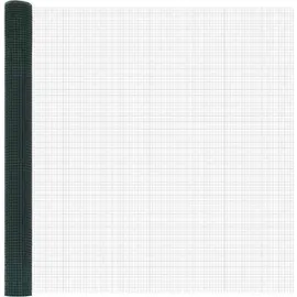 vidaXL Maschendrahtzaun 1,5 x 25 m Grün/Stahl